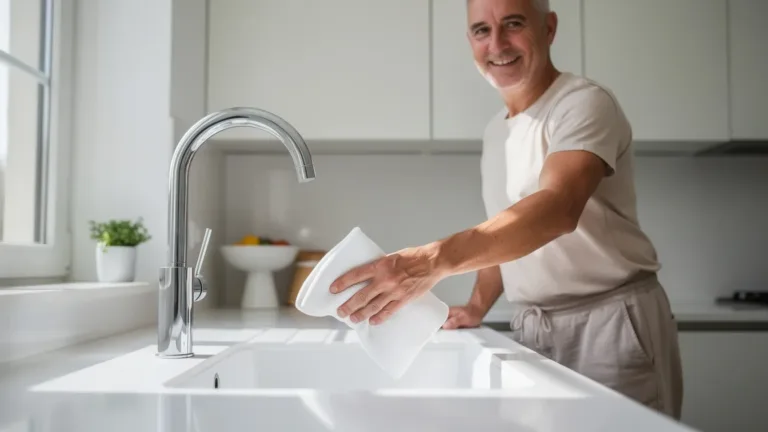 Il calcare nero attorno ai rubinetti si elimina senza fatica con questo metodo naturale