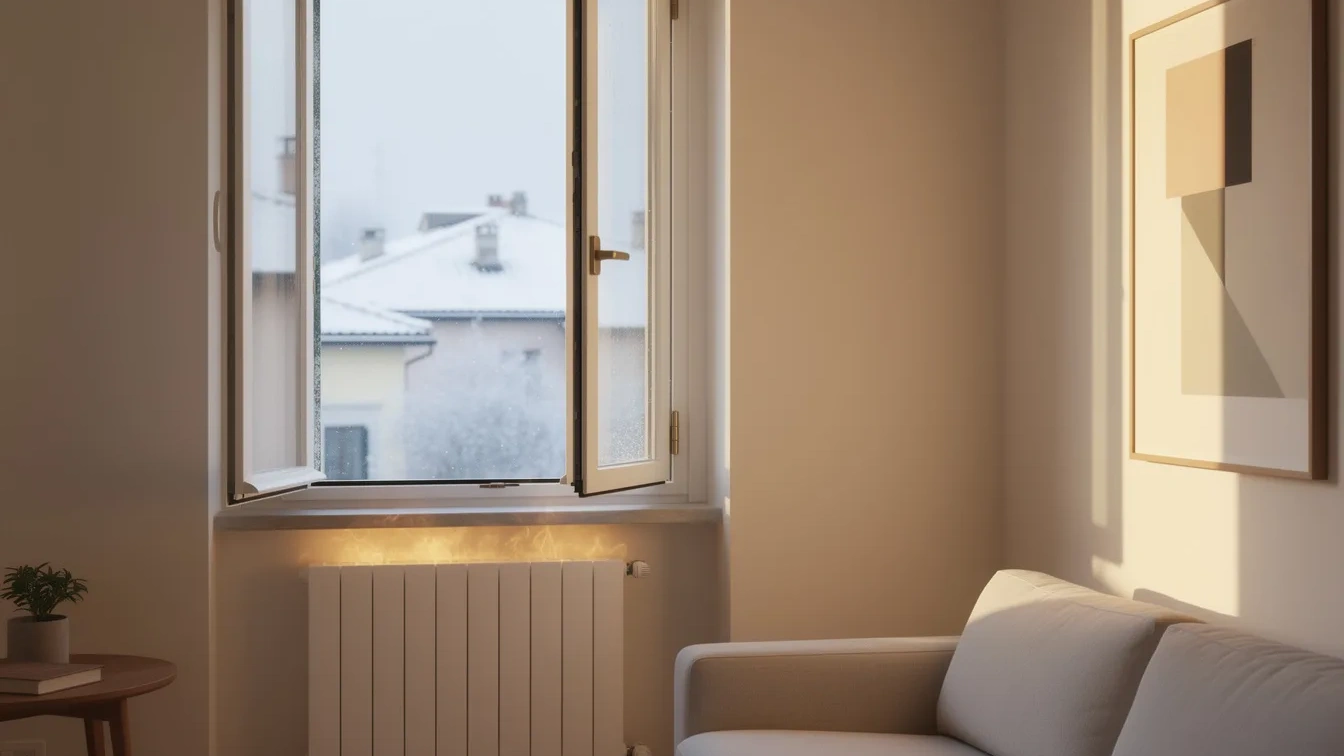 Quanto tempo bisogna davvero tenere le finestre aperte in inverno? La risposta degli esperti